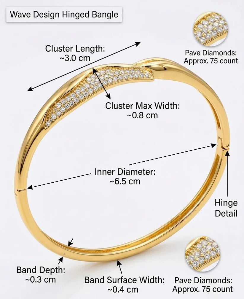 gold leaf bangle