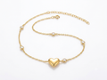 Heart anklet