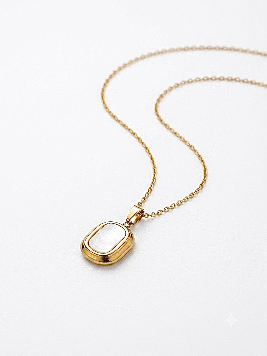 Aura Rectangle Chain Necklace