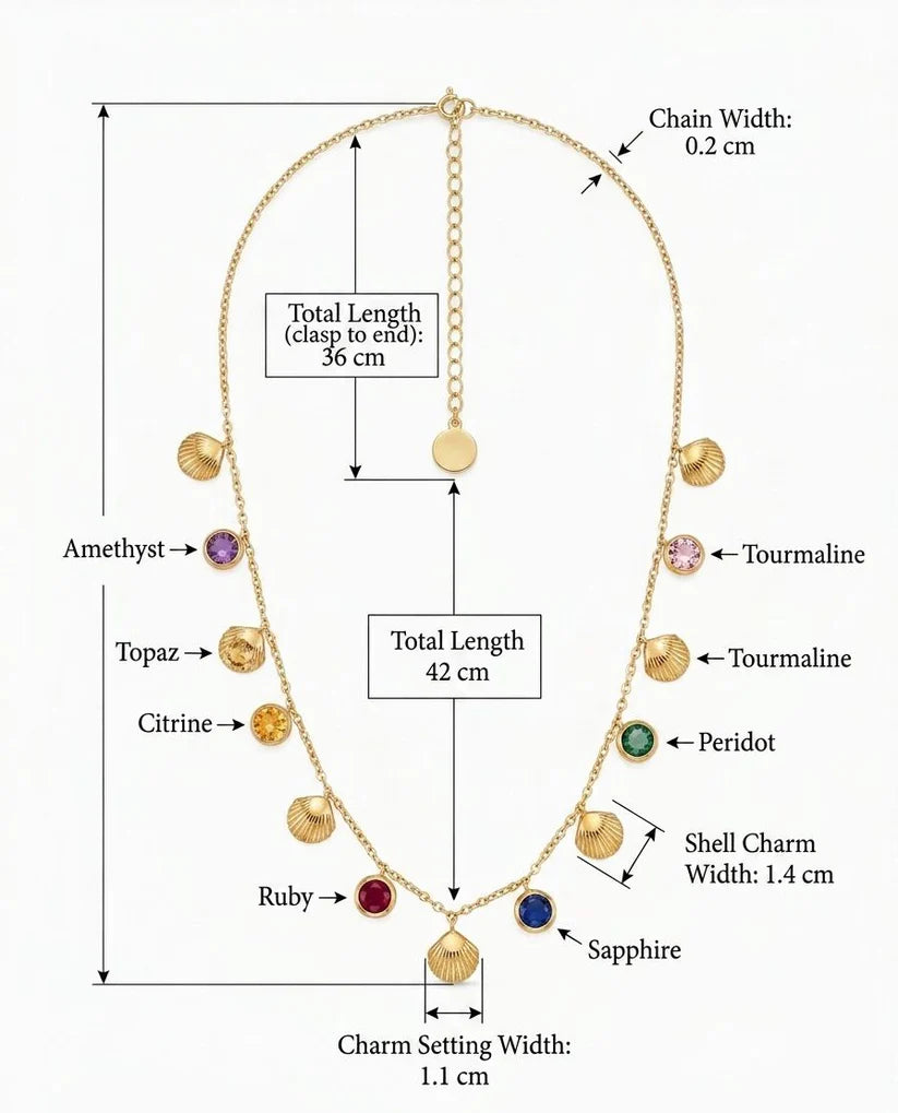 Ocean’s Palette Charm Necklace