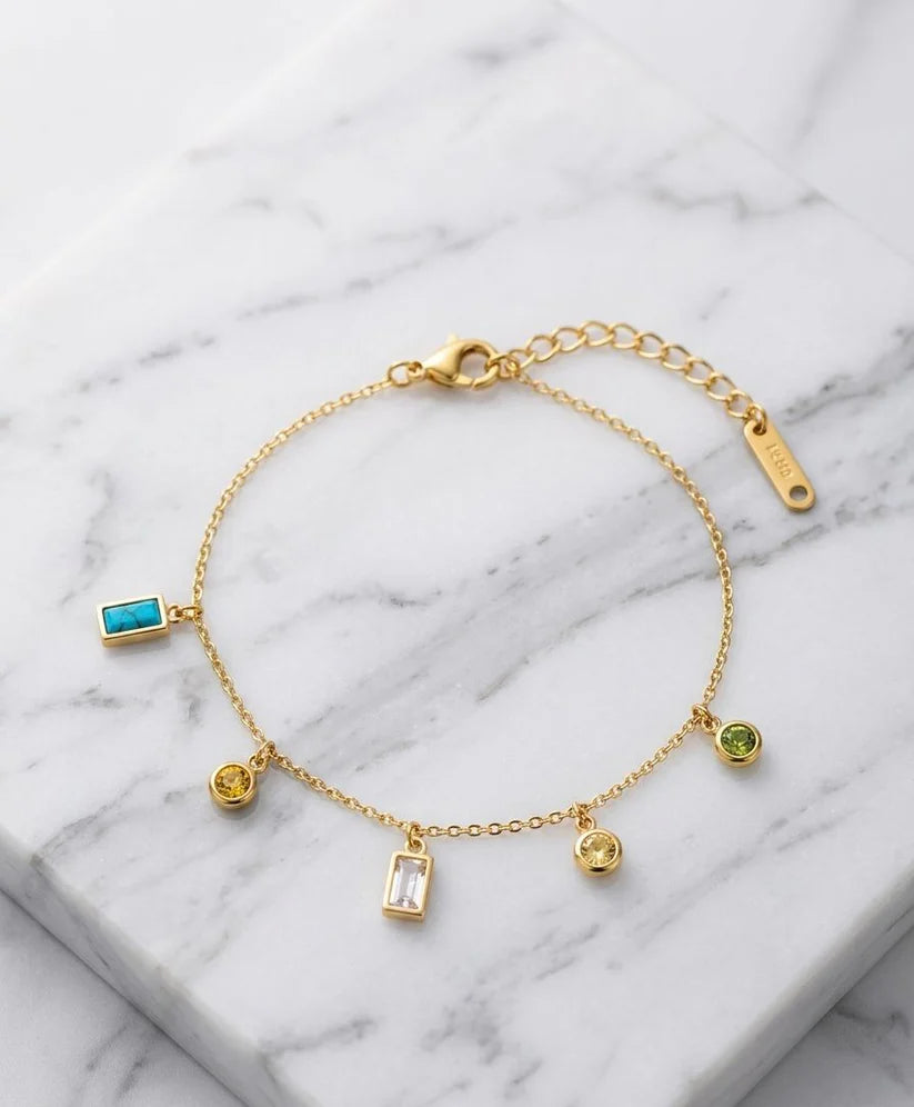 Vibrant Prism Charm Bracelet