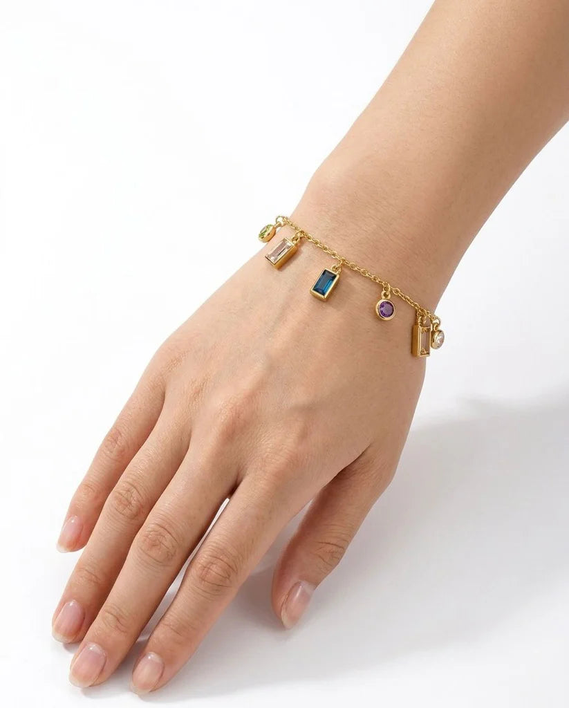 Vibrant Prism Charm Bracelet