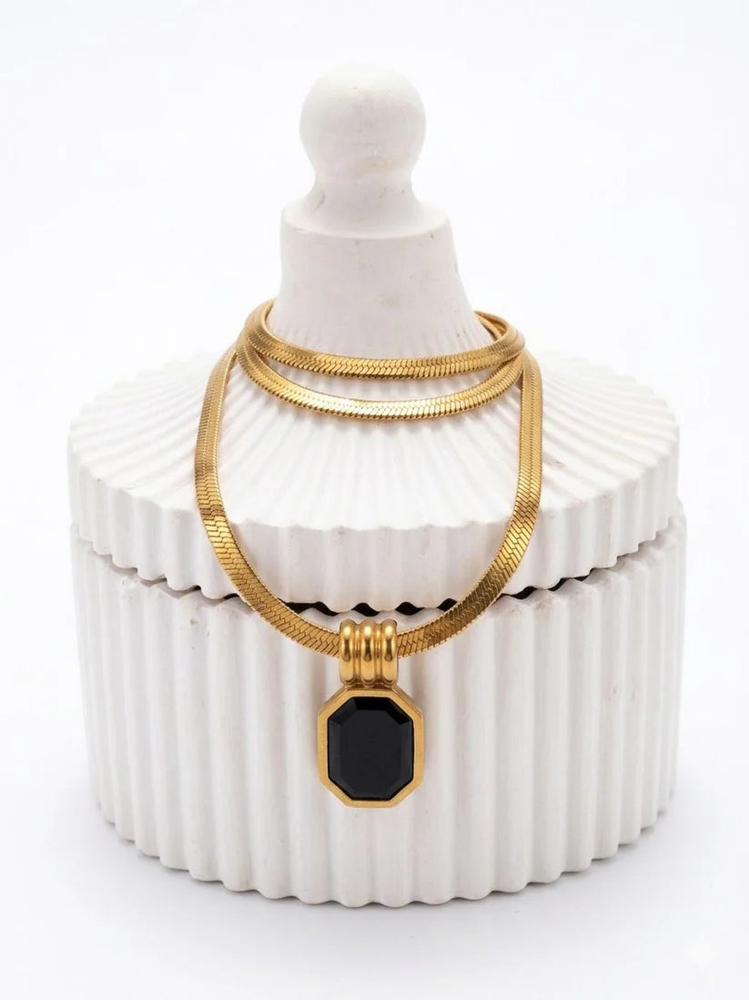 Midnight Geometric Necklace