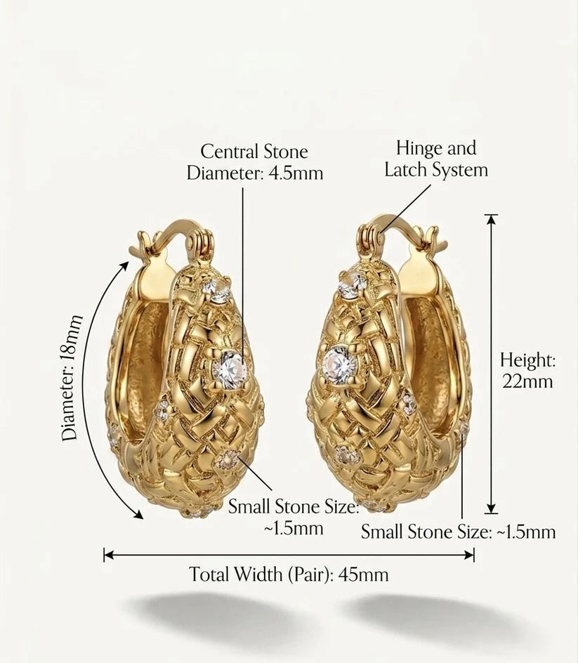 Crystal  Hoops
