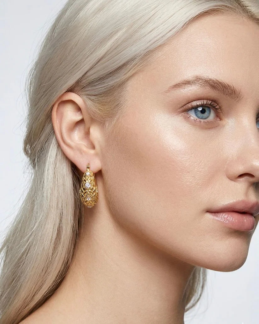 Crystal  Hoops