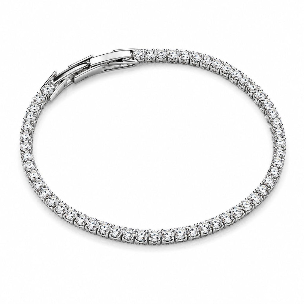tennis bracelet silver & golden.