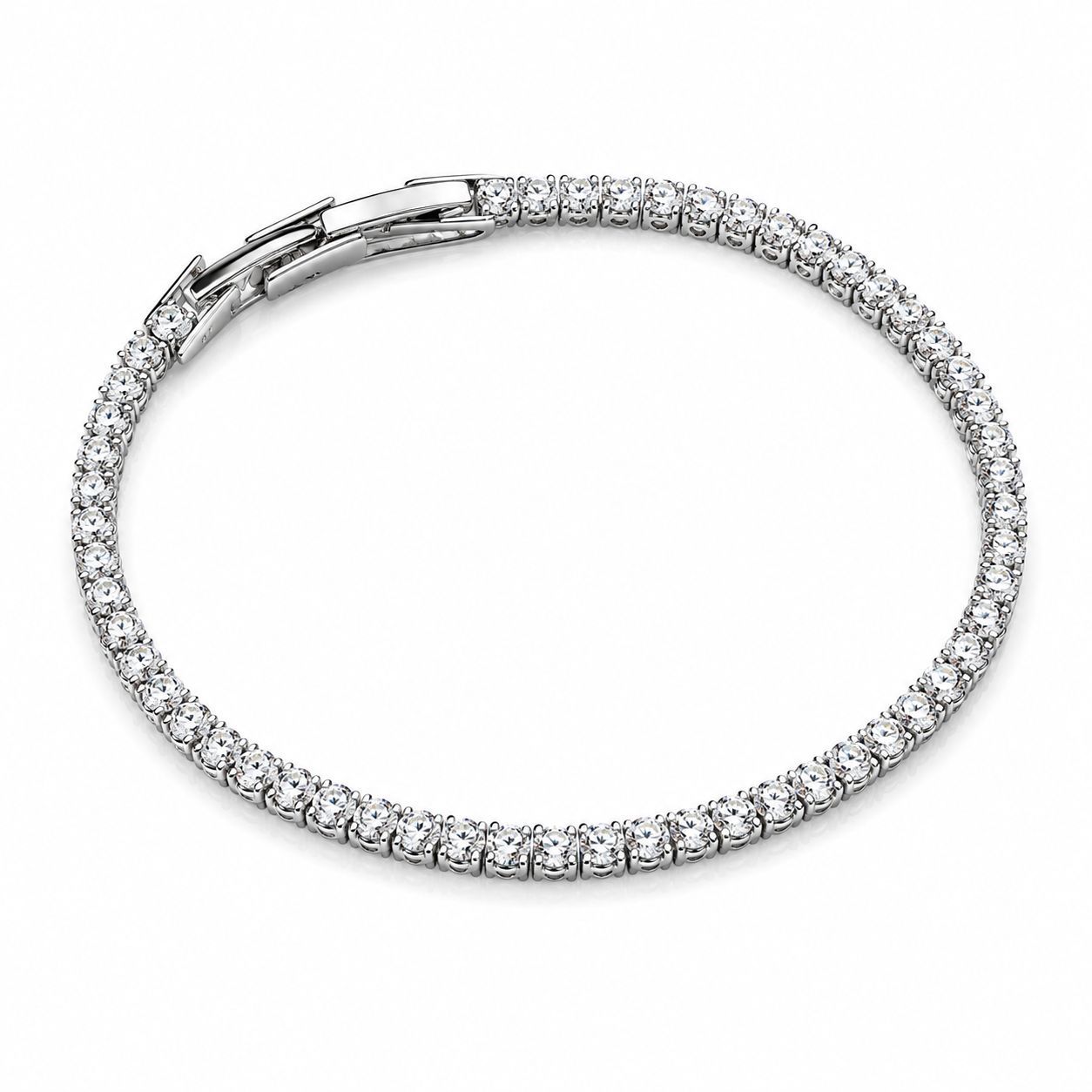 tennis bracelet silver & golden.