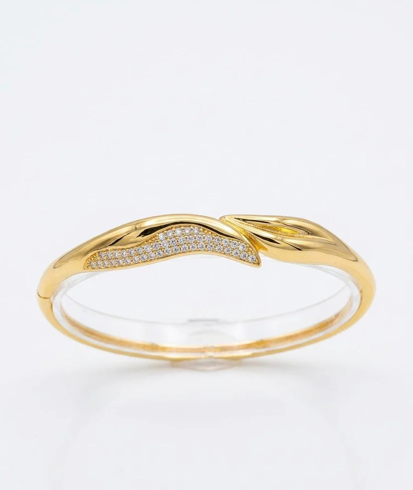 gold leaf bangle