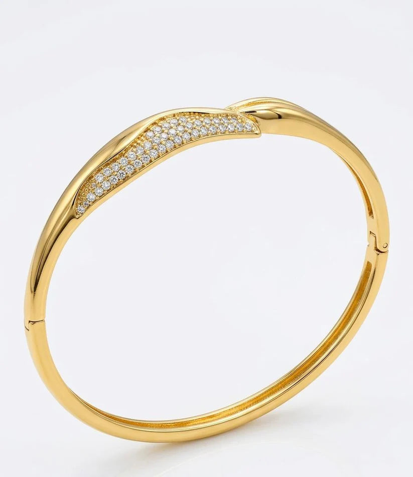 gold leaf bangle